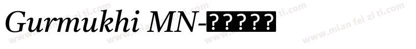 Gurmukhi MN字体转换